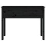 Mesa consola de madera maciza de pino negra 100x35x75 cm de vidaXL, Mesas auxiliares - Ref: Foro24-814618, Precio: 106,98 €, ...