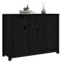 Sideboard aus massivem schwarzem Kiefernholz, 100 x 35 x 74 cm von vidaXL, Sideboards - Ref: Foro24-814563, Preis: 141,55 €, ...