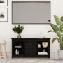 Solid black pine wood TV cabinet 103x36.5x52 cm by vidaXL, TV Furniture - Ref: Foro24-814573, Price: 80,48 €, Discount: %