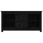 Solid black pine wood TV cabinet 103x36.5x52 cm by vidaXL, TV Furniture - Ref: Foro24-814573, Price: 80,48 €, Discount: %