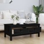 Solid black pine wood coffee table 100x50x40 cm by vidaXL, Coffee table - Ref: Foro24-814608, Price: 115,91 €, Discount: %