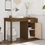 Solid pine wood desk in honey brown color, 100x50x75 cm by vidaXL, Desks - Ref: Foro24-814632, Price: 126,51 €, Discount: %