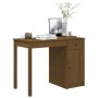 Solid pine wood desk in honey brown color, 100x50x75 cm by vidaXL, Desks - Ref: Foro24-814632, Price: 126,51 €, Discount: %