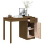 Solid pine wood desk in honey brown color, 100x50x75 cm by vidaXL, Desks - Ref: Foro24-814632, Price: 126,51 €, Discount: %