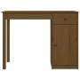 Solid pine wood desk in honey brown color, 100x50x75 cm by vidaXL, Desks - Ref: Foro24-814632, Price: 126,51 €, Discount: %