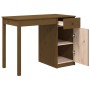 Solid pine wood desk in honey brown color, 100x50x75 cm by vidaXL, Desks - Ref: Foro24-814632, Price: 126,51 €, Discount: %