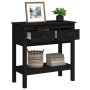 Solid black pine wood console table 75x35x75 cm by vidaXL, Side tables - Ref: Foro24-814623, Price: 124,97 €, Discount: %