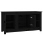 Solid black pine wood TV cabinet 103x36.5x52 cm by vidaXL, TV Furniture - Ref: Foro24-814578, Price: 99,74 €, Discount: %