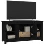 Solid black pine wood TV cabinet 103x36.5x52 cm by vidaXL, TV Furniture - Ref: Foro24-814578, Price: 99,74 €, Discount: %