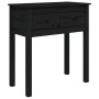 Mesa consola de madera maciza de pino negro 70x35x75 cm de vidaXL, Mesas auxiliares - Ref: Foro24-814613, Precio: 84,52 €, De...