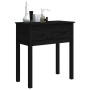 Mesa consola de madera maciza de pino negro 70x35x75 cm de vidaXL, Mesas auxiliares - Ref: Foro24-814613, Precio: 84,52 €, De...