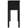 Mesa consola de madera maciza de pino negro 70x35x75 cm de vidaXL, Mesas auxiliares - Ref: Foro24-814613, Precio: 84,52 €, De...