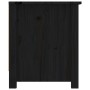 Solid black pine wood shoe cabinet 110x38x45.5 cm by vidaXL, Shoe racks and shoe organizers - Ref: Foro24-814603, Price: 144,...