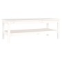 Mesa de centro de madera maciza de pino blanco 110x50x40 cm de vidaXL, Mesas de centro - Ref: Foro24-814275, Precio: 93,92 €,...