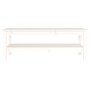 Mesa de centro de madera maciza de pino blanco 110x50x40 cm de vidaXL, Mesas de centro - Ref: Foro24-814275, Precio: 93,92 €,...