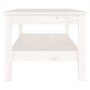 Mesa de centro de madera maciza de pino blanco 110x50x40 cm de vidaXL, Mesas de centro - Ref: Foro24-814275, Precio: 93,92 €,...