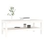 Mesa de centro de madera maciza de pino blanco 110x50x40 cm de vidaXL, Mesas de centro - Ref: Foro24-814275, Precio: 93,92 €,...