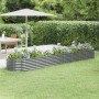 Gray powder coated steel flower bed planter 368x80x36 cm by vidaXL, Pots and planters - Ref: Foro24-318929, Price: 84,99 €, D...