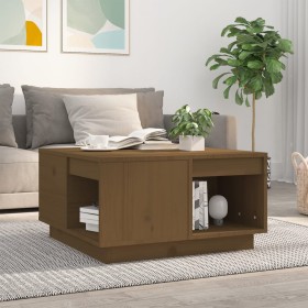 Solid honey brown pine wood coffee table 60x61x32.5 cm by vidaXL, Coffee table - Ref: Foro24-814532, Price: 62,99 €, Discount: %