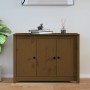 Solid pine wood sideboard in honey brown color, 100x35x74 cm by vidaXL, Sideboards - Ref: Foro24-814562, Price: 98,99 €, Disc...