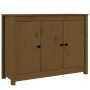 Solid pine wood sideboard in honey brown color, 100x35x74 cm by vidaXL, Sideboards - Ref: Foro24-814562, Price: 98,99 €, Disc...