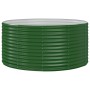 Green powder coated steel flower bed planter 140x140x68 cm by vidaXL, Pots and planters - Ref: Foro24-319088, Price: 127,57 €...