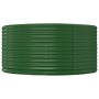 Green powder coated steel flower bed planter 140x140x68 cm by vidaXL, Pots and planters - Ref: Foro24-319088, Price: 127,57 €...