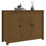 Solid pine wood sideboard in honey brown color, 100x35x74 cm by vidaXL, Sideboards - Ref: Foro24-814562, Price: 98,99 €, Disc...