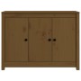 Solid pine wood sideboard in honey brown color, 100x35x74 cm by vidaXL, Sideboards - Ref: Foro24-814562, Price: 98,99 €, Disc...