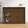 Solid pine wood sideboard in honey brown color, 100x35x74 cm by vidaXL, Sideboards - Ref: Foro24-814557, Price: 187,76 €, Dis...