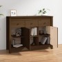 Solid pine wood sideboard in honey brown color, 100x35x74 cm by vidaXL, Sideboards - Ref: Foro24-814557, Price: 187,76 €, Dis...