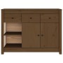 Aparador de madera maciza de pino marrón miel 100x35x74 cm de vidaXL, Aparadores - Ref: Foro24-814557, Precio: 187,65 €, Desc...