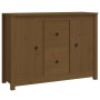 Aparador de madera maciza de pino marrón miel 100x35x74 cm de vidaXL, Aparadores - Ref: Foro24-814567, Precio: 112,68 €, Desc...