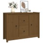 Honigbraunes Sideboard aus massivem Kiefernholz, 100 x 35 x 74 cm von vidaXL, Sideboards - Ref: Foro24-814567, Preis: 112,41 ...