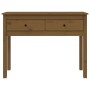 Mesa consola de madera maciza de pino marrón miel 100x35x75 cm de vidaXL, Mesas auxiliares - Ref: Foro24-814617, Precio: 68,6...