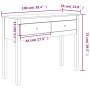 Konsolentisch aus massivem Kiefernholz in Honigbraun, 100 x 35 x 75 cm von vidaXL, Seitentische - Ref: Foro24-814617, Preis: ...