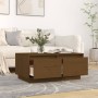 Solid honey brown pine wood coffee table 80x50x35 cm by vidaXL, Coffee table - Ref: Foro24-814442, Price: 78,37 €, Discount: %