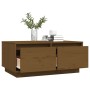 Solid honey brown pine wood coffee table 80x50x35 cm by vidaXL, Coffee table - Ref: Foro24-814442, Price: 78,37 €, Discount: %