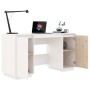 Solid white pine wood desk 140x50x75 cm by vidaXL, Desks - Ref: Foro24-814325, Price: 163,93 €, Discount: %