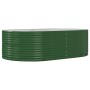 Green powder coated steel flower bed planter 212x140x68 cm by vidaXL, Pots and planters - Ref: Foro24-319093, Price: 106,14 €...