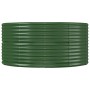 Green powder coated steel flower bed planter 212x140x68 cm by vidaXL, Pots and planters - Ref: Foro24-319093, Price: 106,14 €...