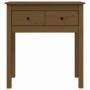 Honey brown solid pine wood console table 70x35x75 cm by vidaXL, Side tables - Ref: Foro24-814612, Price: 85,93 €, Discount: %