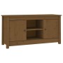 Mueble de TV madera maciza de pino marrón miel 103x36,5x52 cm de vidaXL, Muebles TV - Ref: Foro24-814587, Precio: 76,50 €, De...