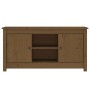 Mueble de TV madera maciza de pino marrón miel 103x36,5x52 cm de vidaXL, Muebles TV - Ref: Foro24-814587, Precio: 76,46 €, De...