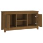 Mueble de TV madera maciza de pino marrón miel 103x36,5x52 cm de vidaXL, Muebles TV - Ref: Foro24-814587, Precio: 76,50 €, De...