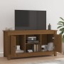 TV cabinet solid honey brown pine wood 103x36.5x52 cm by vidaXL, TV Furniture - Ref: Foro24-814587, Price: 76,50 €, Discount: %