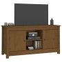 TV cabinet solid honey brown pine wood 103x36.5x52 cm by vidaXL, TV Furniture - Ref: Foro24-814587, Price: 76,50 €, Discount: %