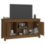 TV cabinet solid honey brown pine wood 103x36.5x52 cm by vidaXL, TV Furniture - Ref: Foro24-814587, Price: 76,50 €, Discount: %