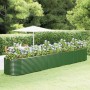 Green powder coated steel flower bed planter 554x100x68 cm by vidaXL, Pots and planters - Ref: Foro24-319083, Price: 262,03 €...