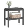 Solid gray pine wood console table 80x40x75 cm by vidaXL, Side tables - Ref: Foro24-814306, Price: 89,08 €, Discount: %